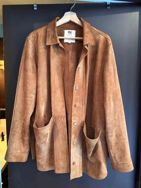 Sezane Will Jacket Camel Suede - Size XL